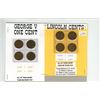 Image 1 : (4) George V 1¢ Coins (Years: 1928, 1929, 1932, 1933) + (4) Lincoln 1¢ Coins (Years: 1928, 1929, 193