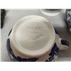 Image 7 : (3) Antique England Blue & White Set (Pitcher, Cream, & Cup)