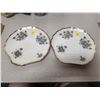 Image 1 : (2) Purple Flower Designed W/ Gold Rim- Tea Plates (Westville Fine China Made in Japan)
