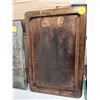 Image 4 : (2) Vintage Cutting Boards + Hand Crafted Wooden Decoration