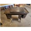 Image 8 : Vintage Treddle Sewing Machine W/ Chair