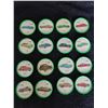 Image 1 : Set of 16 Jello green plastic frame car coins