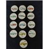 Image 1 : Set of 13 Jello brown plastic frame car coins