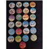 Image 1 : Set of 25 Jello black plastic frame aircraft coins