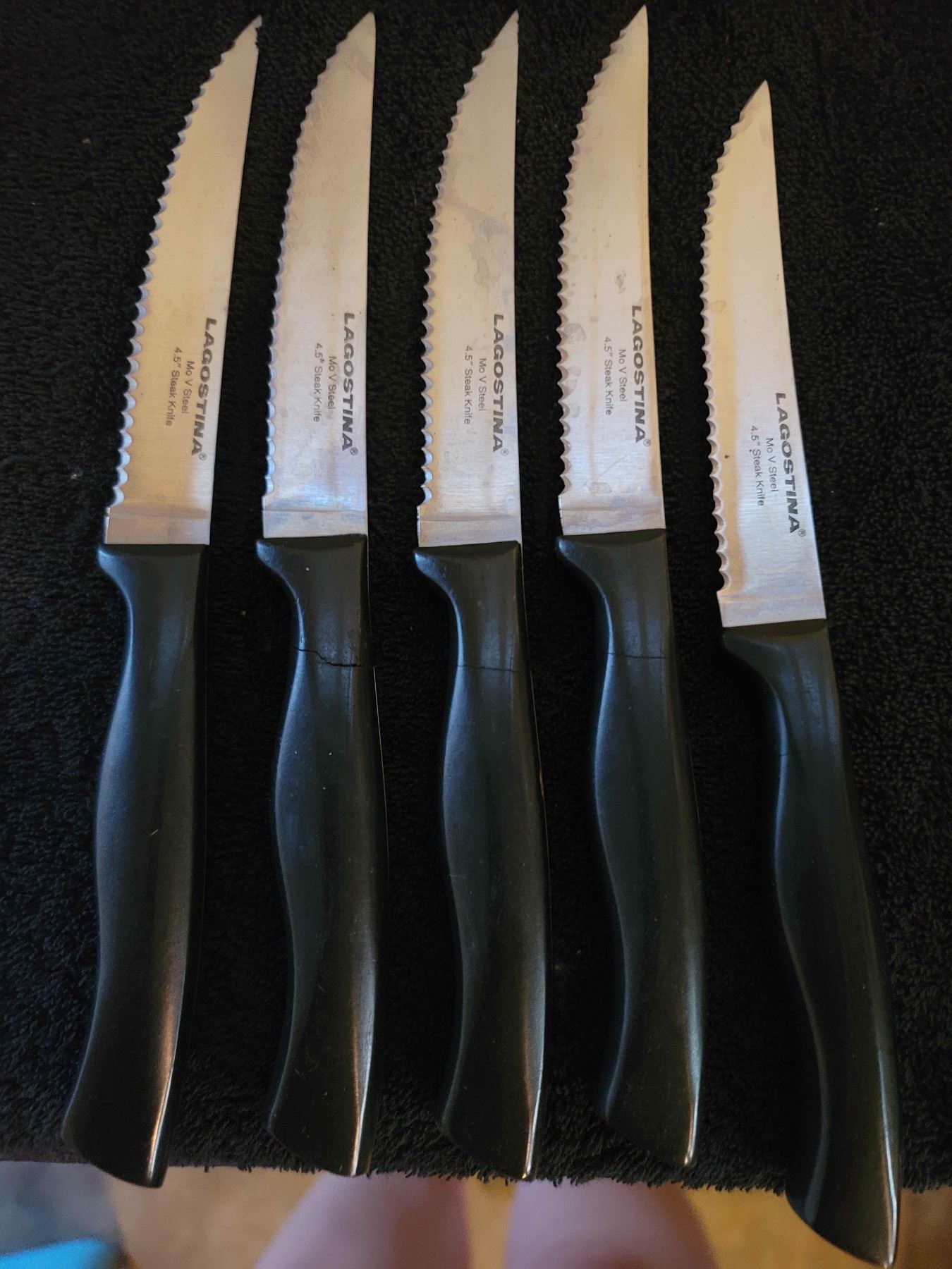 Lagostina Knife set with 5 steak knives Schmalz Auctions