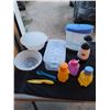 Image 1 : Jello moulds, slap chop, egg holder, sippy cups and misc. cutlery