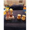 Image 1 : 2 sets vintage vintage salt and pepper shakers praying kids and flower pots