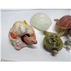 Image 3 : Lot of Various Animal Ornaments - Turtles, Eel, Seal, Bird, Elephant