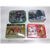 Image 2 : 4 Rectangular Tins - Coca-Cola (Sealed), Horses, Russel Stover