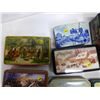 Image 2 : 8 Assorted Art Tins - Pot of Gold, Daintee's, Jack Daniels, etc.