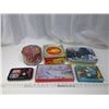 Image 1 : 6 Assorted Tins - M&M, Shang Hee, Russel Stover, Clara Stover, Riley's, and Star Wars