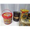 Image 2 : 8 Assorted Tins - Animal Crackers, Governor's Table, Ritz, Bicycle, Mackintosh