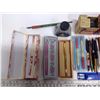 Image 3 : Lot of Writing Supplies - Pens, Pencils, Calligraphy Ink + Pen, etc.