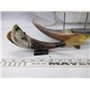 Image 2 : Fish and Sailboat Cattle Horn Sculptures