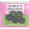 Image 2 : George VI 5 Cents - Package of 5