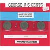 George V Five Cents - 1927, 1935, 1936