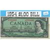 Image 1 : 1954 Canadian $1 Banknote
