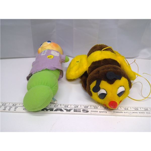 2 Insect Toys - Bee and Caterpillar