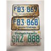 Image 2 : (3)Plates: F83-869 76-Sask, F83-868 76-Sask, SRZ-888 Sask