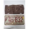 Image 2 : (2)Plates: 8 605 46-Sask, F45-632 58-Sask