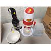 Image 1 : Misc Box of Kitchen Items (Jelly Belly Snowcone Machine, Hamilton Beach Chopper, Pot Holder W/ Pot, 