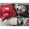Image 1 : Lot of Bedroom Décor (Double Duvet Cover, Body Pillow Cover, (2) Color Changing Pillows)