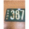 Image 2 : 1918 Sask Licenses Plate "Rare"
