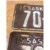 Image 4 : Pair of 1935 Sask Licenses Plates