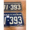 Image 3 : Pair of 1962 Sask Licenses Plates