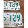 Image 3 : Pair of 1966 Sask Licenses Plates