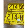 Image 2 : Pair of 1967 Sask Licenses Plates