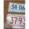 Image 2 : 1971 & 1972 Sask Trailer Plates