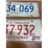 Image 3 : 1971 & 1972 Sask Trailer Plates