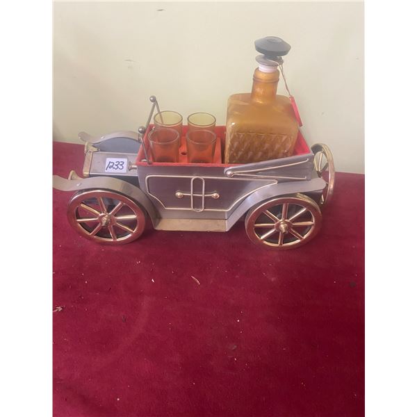 Vintage Car Decanter- Musical- Complete 13"Long