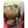 Image 3 : Miners Hat C/W Original Brass Lantern (Justrite)