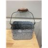 Image 1 : Granite Ware Lunch Box W/ Handle 9" x 5 1/2" H x 6" Across