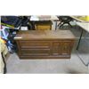 Image 1 : Wooden Bench with Storage Compartment - 18x48x23H"