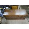 Image 3 : Wooden Bench with Storage Compartment - 18x48x23H"