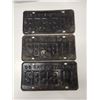 Image 3 : (3)Plates(2-Are Matching): F53-878 60-Sask, 118-582 60-Sask x2