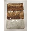 Image 3 : (3)Plates: P.Trailer 3-046 66-Sask, F47-078 64-Sask, 127-498 1968-Sask