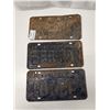 Image 3 : (3)Plates(2-Matching): F45-636 60-Sask x2, F45-701 62-Sask