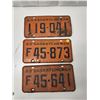 Image 1 : (3)Plates: 119-041 63-Sask, F45-873 63-Sask, F45-641 63-Sask