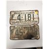 Image 1 : (2)Plates: F 4-181 Golden Jubilee 1955-Sask, F45-738 Golden Jubilee 1955-Sask