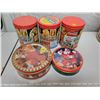 Image 1 : Five Collectible Coca-Cola tins