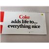 Image 2 : Metal Coke Coca-Cola sign approx 36 inches long