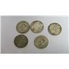 Image 2 : (5) Canadian 50¢ Coins - Pre-1968 Silver Content Coins
