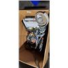 Image 1 : BOX OF ASSORTED POWER TOOLS AND ASSORTED HAND TOOLS INCLUDING 2 ANGLE GRINDERS, HILTI BATTERY AND