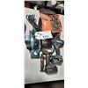 Image 1 : MAKITA CORDLESS DRILL, MAKITA CORDLESS IMPACT DRIVER WITH 2 BATTERIES, MAKITA ELECTRIC PLANER,