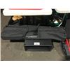 Image 1 : PAIR OF ULTIMATE SUPPORT PROFESSIONAL SPEAKER STANDS IN SOFT CARRY CASE, & CARBON 21"W X 16"D X 9"H