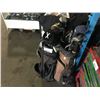 Image 2 : BROWN GOLF BAG WITH 13 ASSORTED CLUBS & BLACK KNIGHT GOLF BAG WITH 10 ASSORTED CLUBS